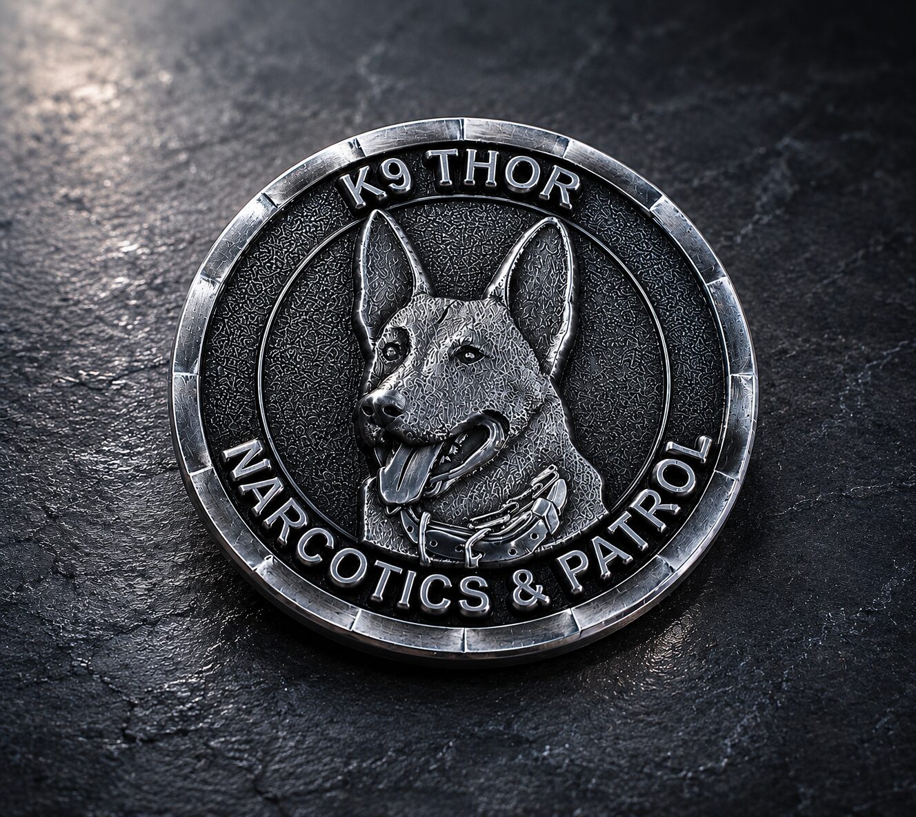 K9 Antique Silver