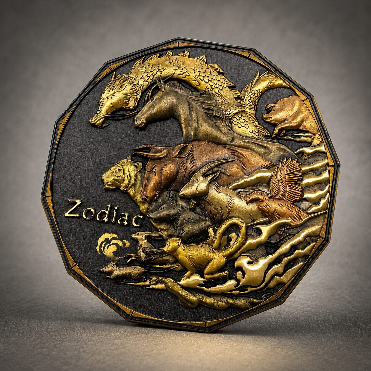 Zodiac UV Printed Medallion